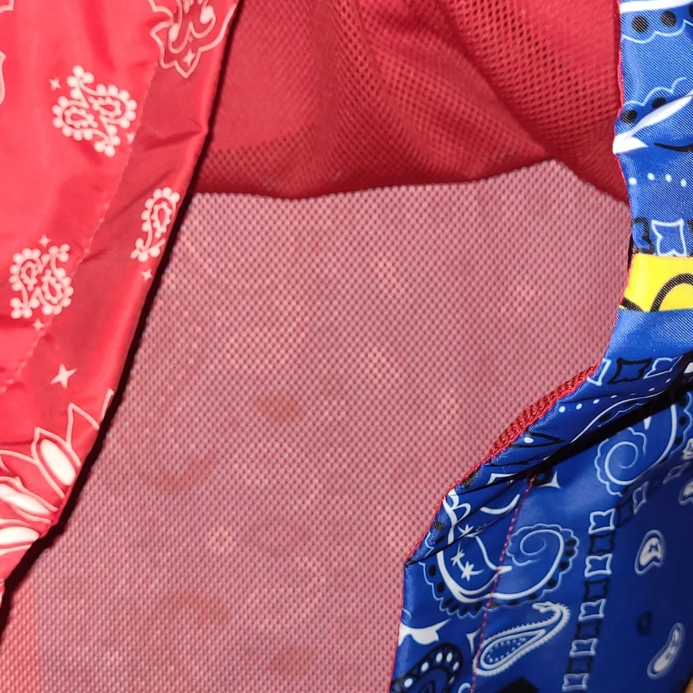 New Bleecker and Mercer Bandanna Patchwork lined windbreaker size S - Picture 6 of 7